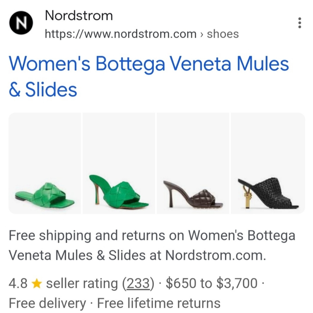 New Women's Bottega Veneta Brown Leather Raffia Stretch Mule Heels Size 7 US - Picture 5 of 15